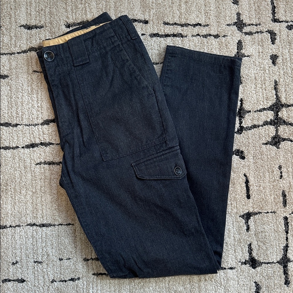 rag & bone Darted-Leg Slim Utility Pants in Dark Gray, Size 29